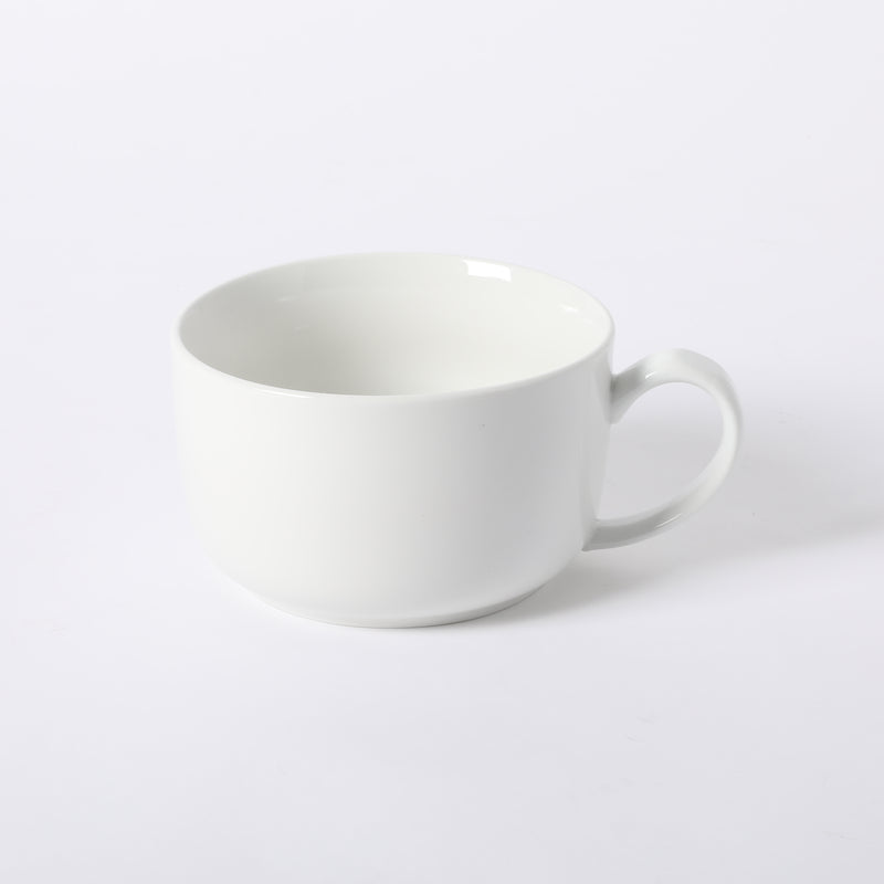 Gibson Home Great Essentials 32.5 oz Large Latte Mug - White - Whiteware - Fine Ceramic - Open Stock