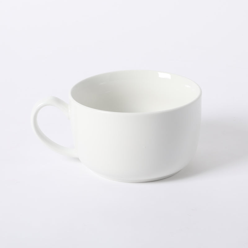 Gibson Home Great Essentials 32.5 oz Large Latte Mug - White - Whiteware - Fine Ceramic - Open Stock