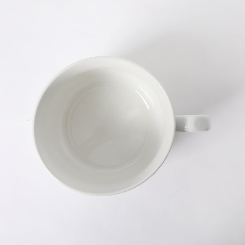 Gibson Home Great Essentials 32.5 oz Large Latte Mug - White - Whiteware - Fine Ceramic - Open Stock