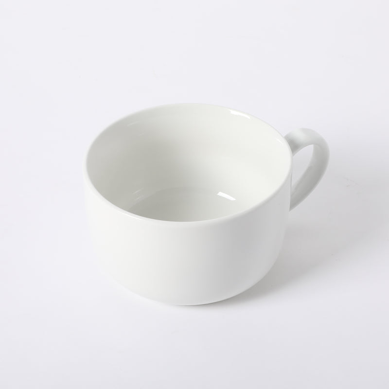 Gibson Home Great Essentials 32.5 oz Large Latte Mug - White - Whiteware - Fine Ceramic - Open Stock