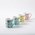 Gibson Home Butterfly Pop 18 oz Mug - 4 Assorted Designs - Decorated - Fine Ceramic - Open Stock w/ UPC Label