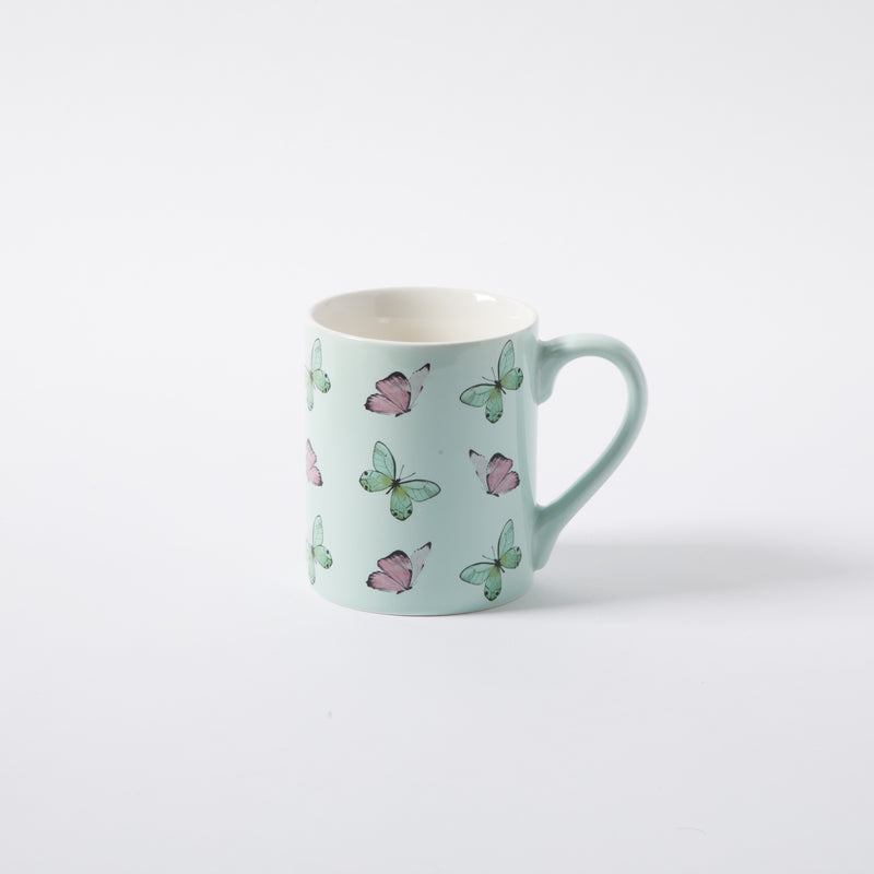 Gibson Home Butterfly Pop 18 oz Mug - 4 Assorted Designs - Decorated - Fine Ceramic - Open Stock w/ UPC Label