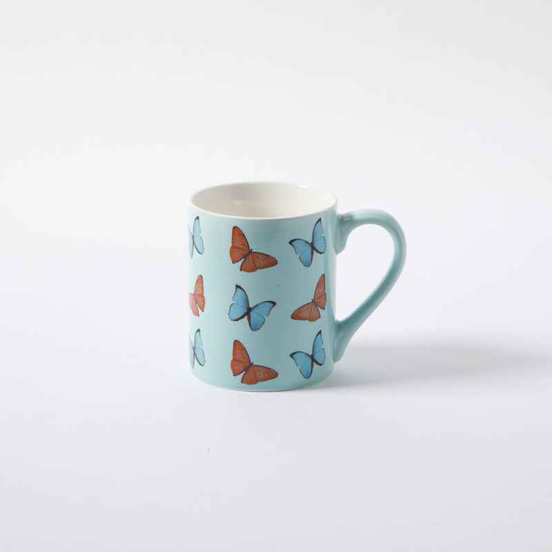 Gibson Home Butterfly Pop 18 oz Mug - 4 Assorted Designs - Decorated - Fine Ceramic - Open Stock w/ UPC Label