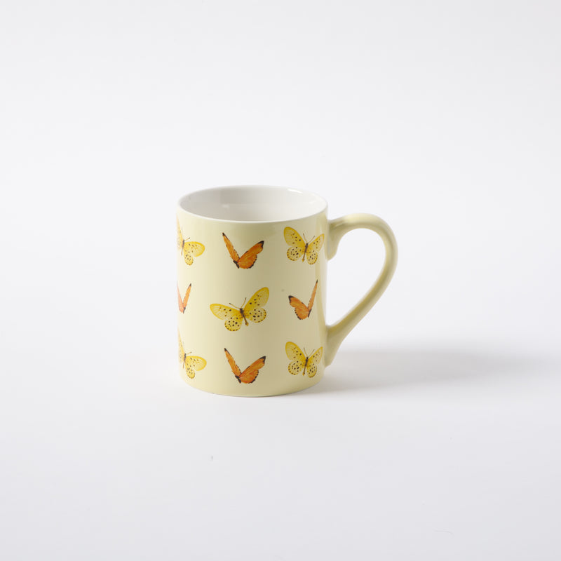 Gibson Home Butterfly Pop 18 oz Mug - 4 Assorted Designs - Decorated - Fine Ceramic - Open Stock w/ UPC Label