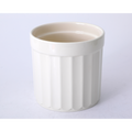 Martha Stewart Broadbrook 6.5" Utensil Crock - Cream - Round - Solid Color - Stoneware - Open Stock w/ UPC Label