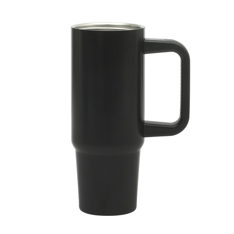 Gibson Home Marina 29 oz Double Wall Stainless Steel Tumbler w/ Handle and Straw - Open Stock w/ Color Sleeve