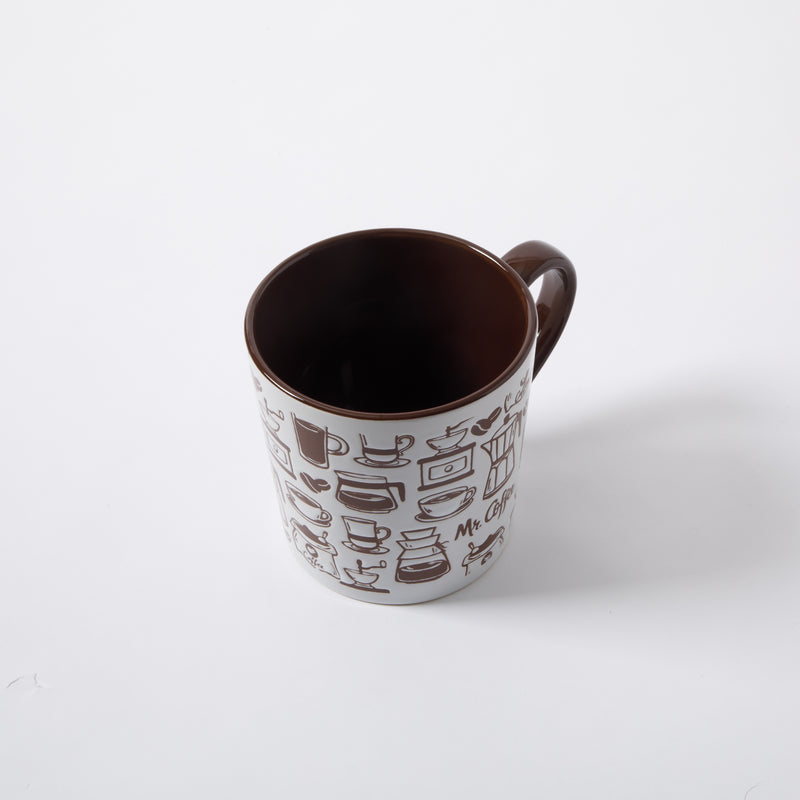 Mr. Coffee Vintage Brew 18 oz Mug - Wax Relief - Stoneware - Open Stock w/ U-Label