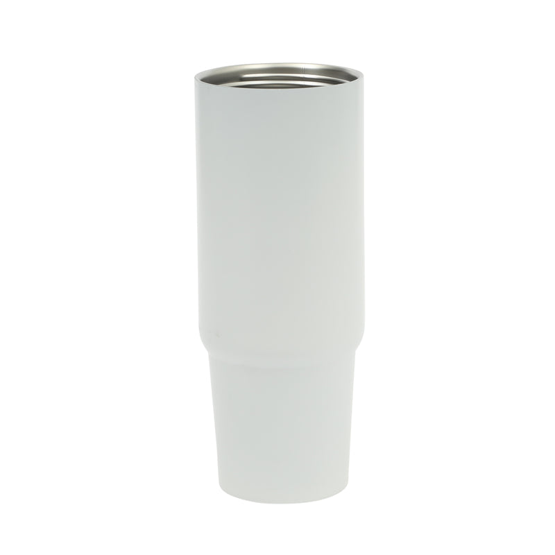 Gibson Home Marina 29 oz Stainless Steel Double Wall Tumbler w/ Handle & Straw - Open Stock w/ Color Sleeve