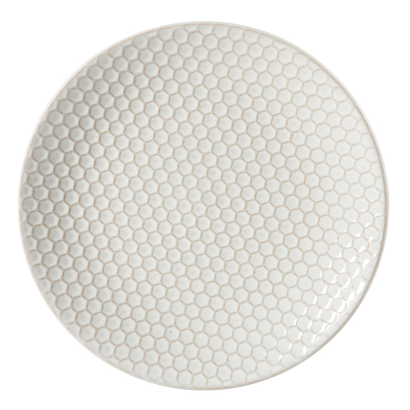 Gibson Elite Earlhart 12pc Dinnerware Set - 4 Assorted Designs - Cream - Reactive Glaze - Stoneware - Gift Box
