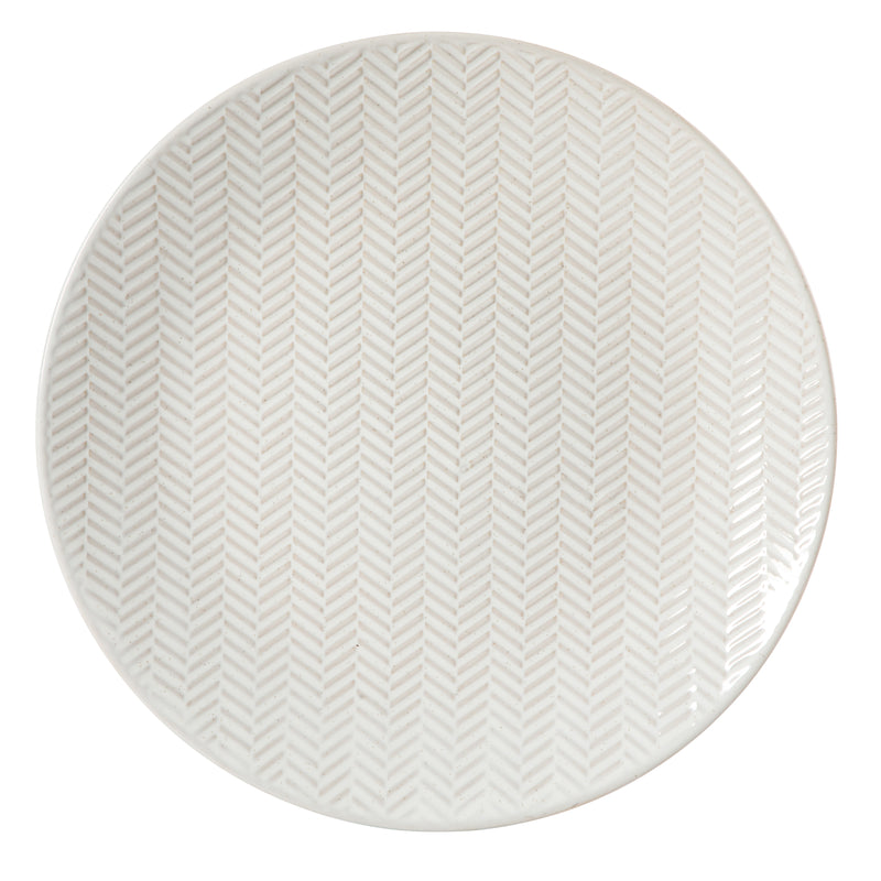 Gibson Elite Earlhart 12pc Dinnerware Set - 4 Assorted Designs - Cream - Reactive Glaze - Stoneware - Gift Box