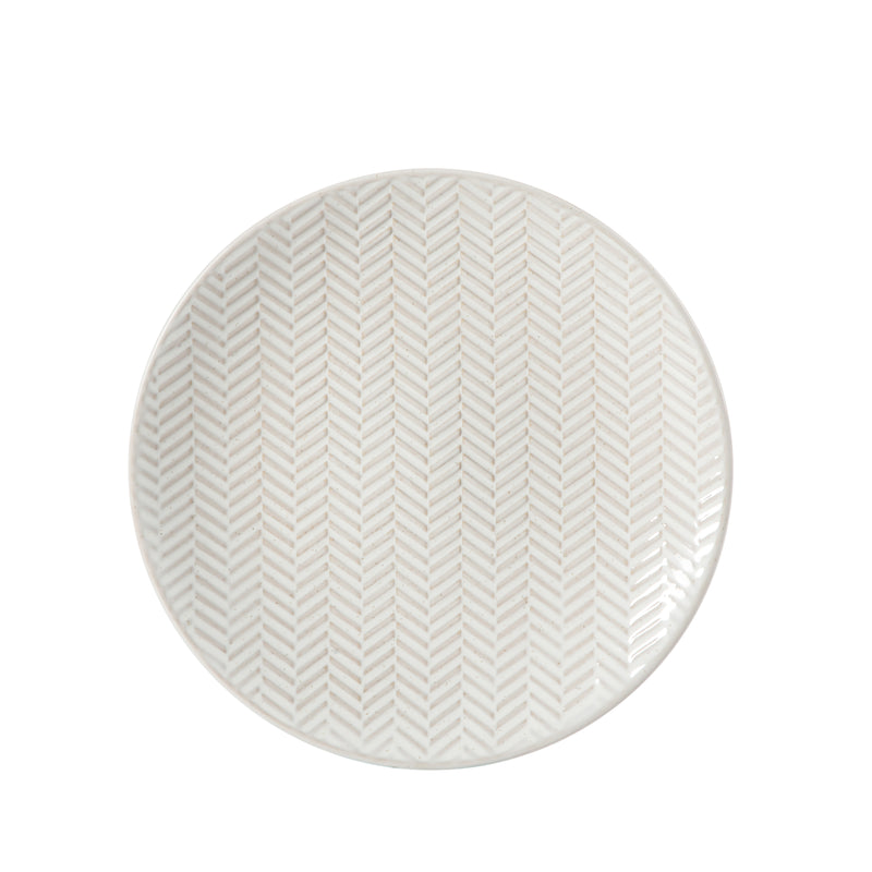 Gibson Elite Earlhart 12pc Dinnerware Set - 4 Assorted Designs - Cream - Reactive Glaze - Stoneware - Gift Box