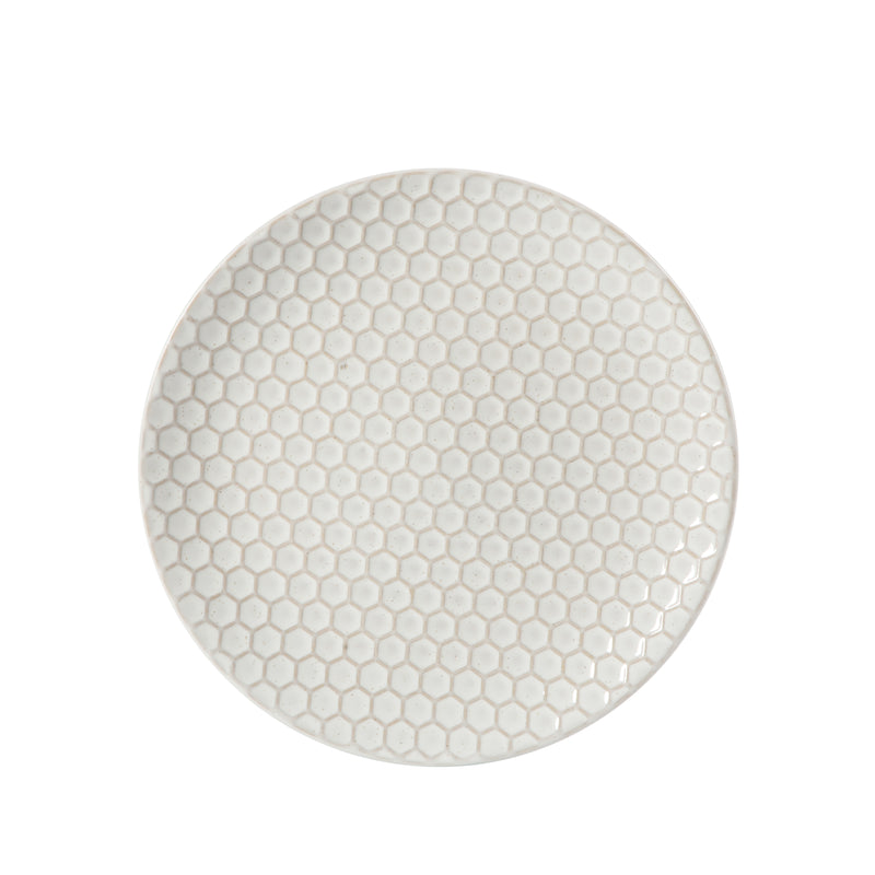 Gibson Elite Earlhart 12pc Dinnerware Set - 4 Assorted Designs - Cream - Reactive Glaze - Stoneware - Gift Box