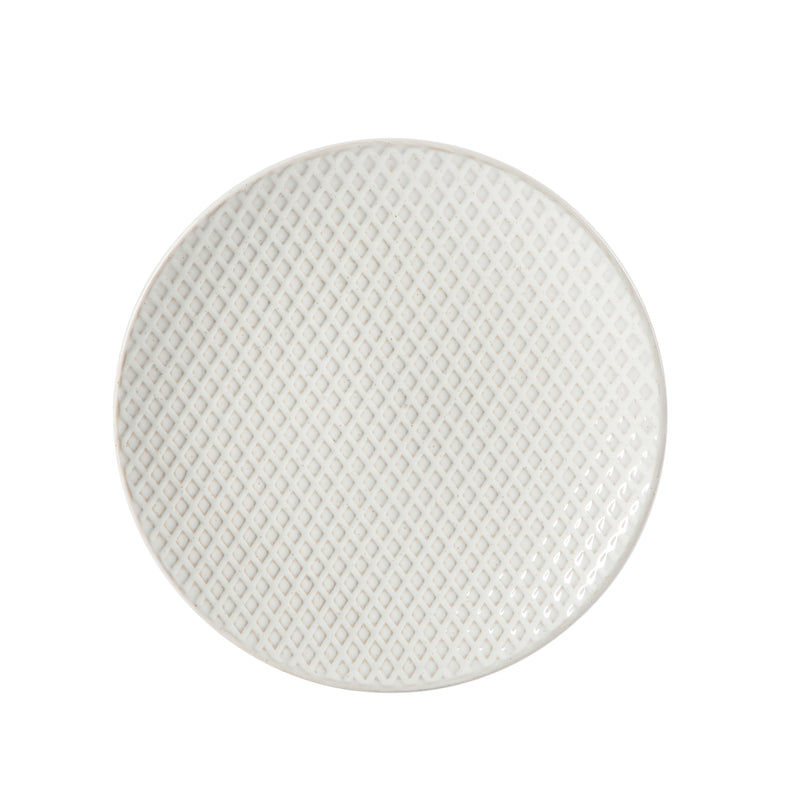 Gibson Elite Earlhart 12pc Dinnerware Set - 4 Assorted Designs - Cream - Reactive Glaze - Stoneware - Gift Box