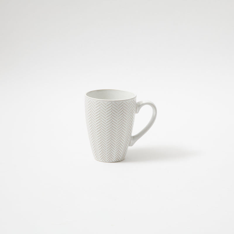 Gibson Elite Earlhart 16 oz Mug - 4 Assorted Designs - Cream - Reactive Glaze - Stoneware - Open Stock