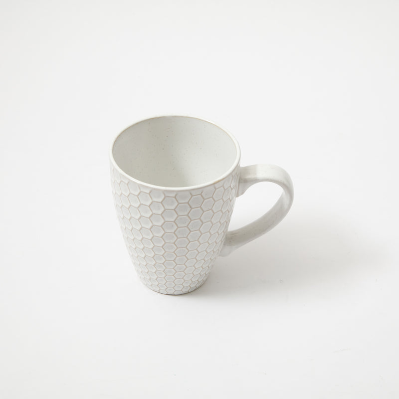 Gibson Elite Earlhart 16 oz Mug - 4 Assorted Designs - Cream - Reactive Glaze - Stoneware - Open Stock