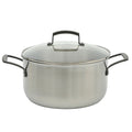 Babish 6qt Stainless Steel Dutch Oven w/ Glass Lid - Open Stock w/ Color Sleeve