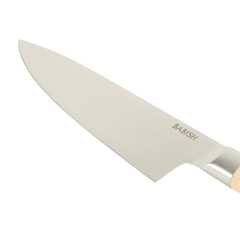 Babish 8" German Steel Chef Knife w/ Paka Wood Handle - Gift Box w/ Remailer