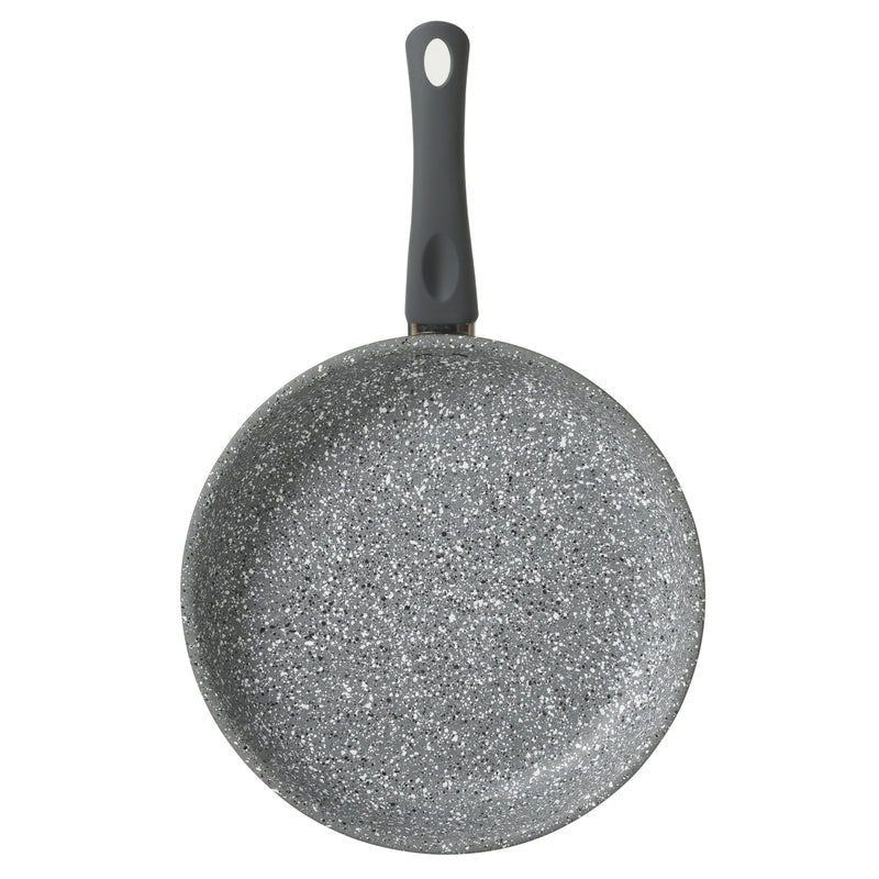 Gibson Home Clipperton 2pc Carbon Steel 11" & 9.5" Frying Pan - Grey Speckle Interior - Matte Charcoal Exterior - Soft Touch Handle - Open Stock Color w/ Label