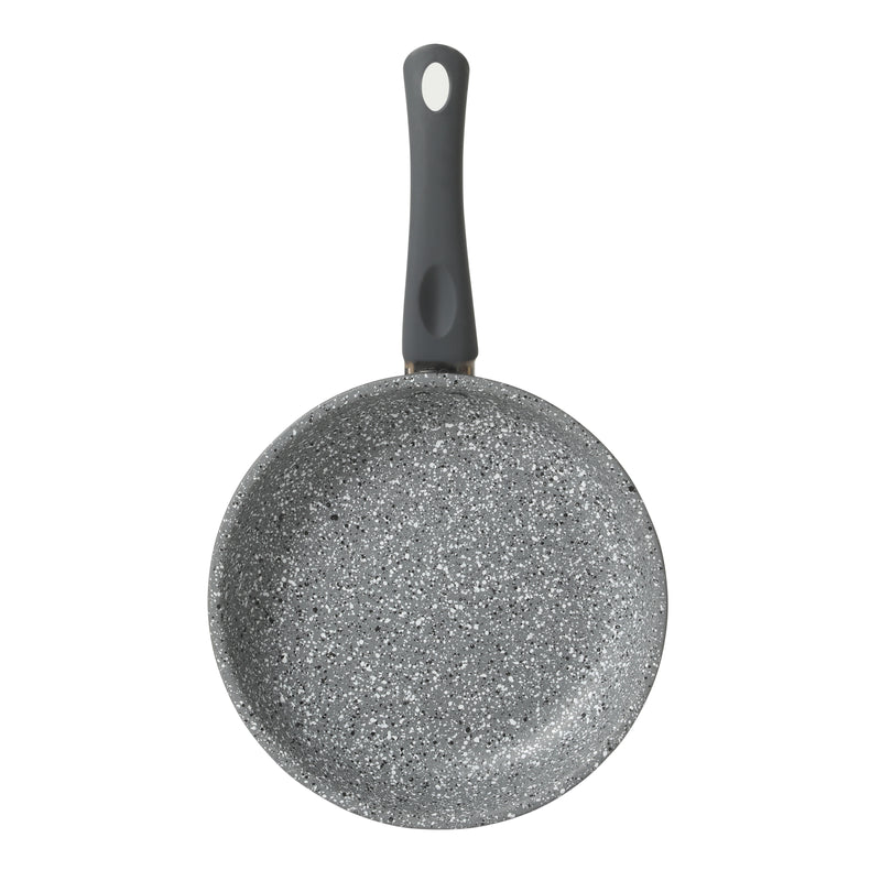 Gibson Home Clipperton 2pc Carbon Steel 11" & 9.5" Frying Pan - Grey Speckle Interior - Matte Charcoal Exterior - Soft Touch Handle - Open Stock Color w/ Label