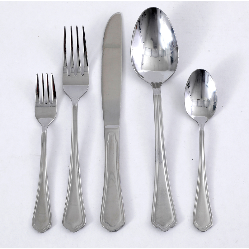 Gibson Home 45pc Stainless Steel Flatware Set - Service For 8 Plus 5pc Hostess Set - Mirror Polished - Gift Box