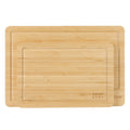 Gibson Home Forestview 2pc 15" x 12" Bamboo Cutting Board Set - Rectangle- Oil Finished - Color Sleeve
