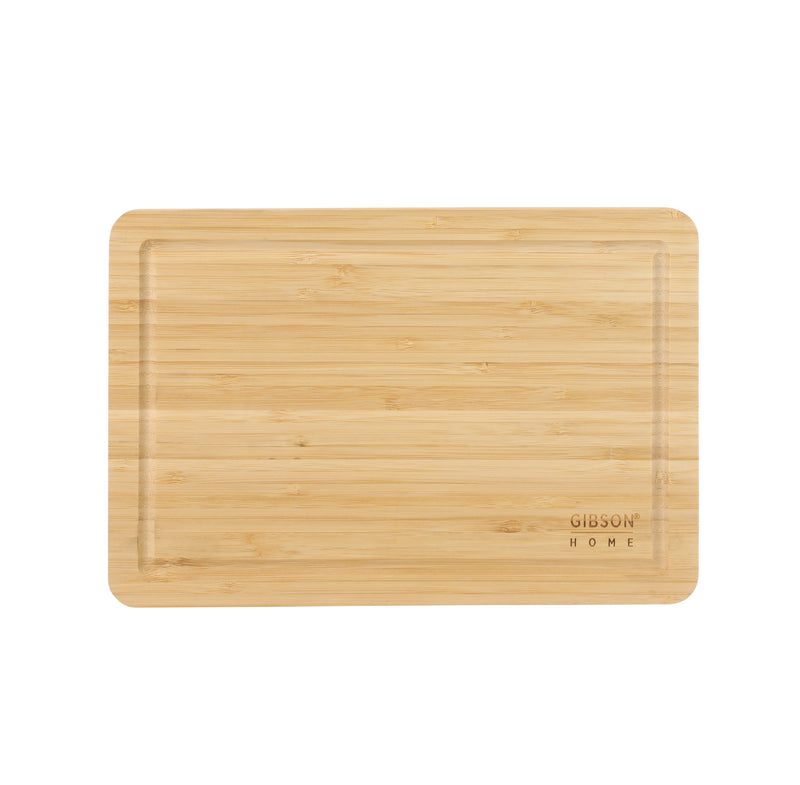 Gibson Home Forestview 2pc 15" x 12" Bamboo Cutting Board Set - Rectangle- Oil Finished - Color Sleeve