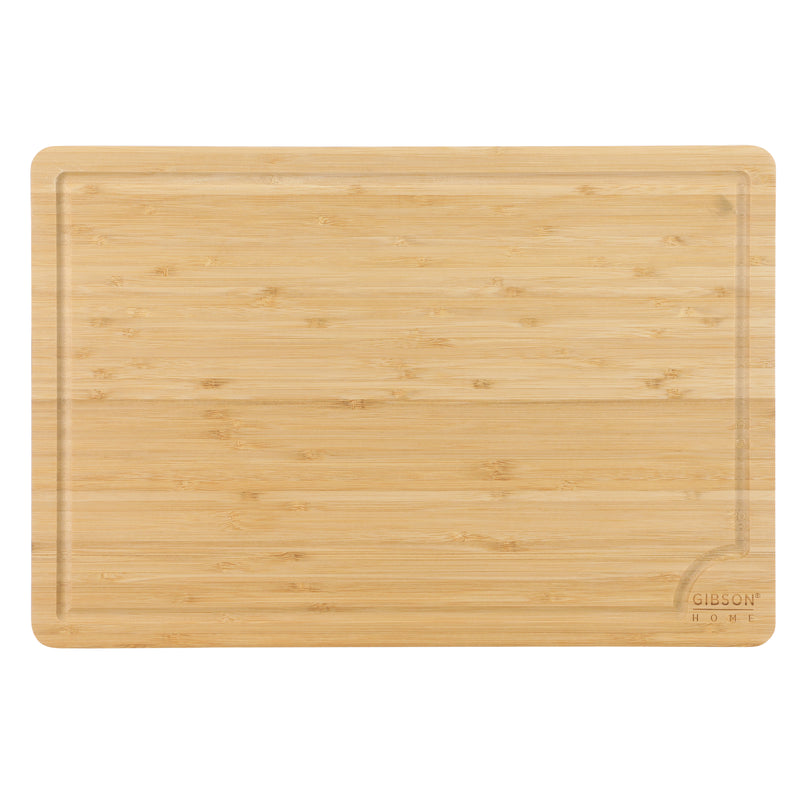 Gibson Home Forestview 18" x 12" Bamboo Cutting Board - Rectangle - Oil Finished - Color Sleeve