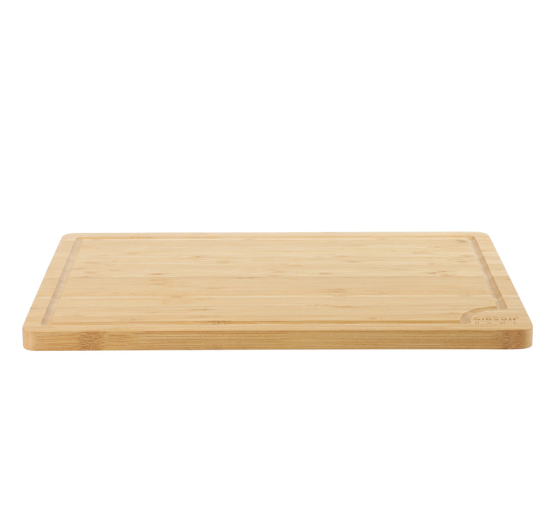 Gibson Home Forestview 18" x 12" Bamboo Cutting Board - Rectangle - Oil Finished - Color Sleeve