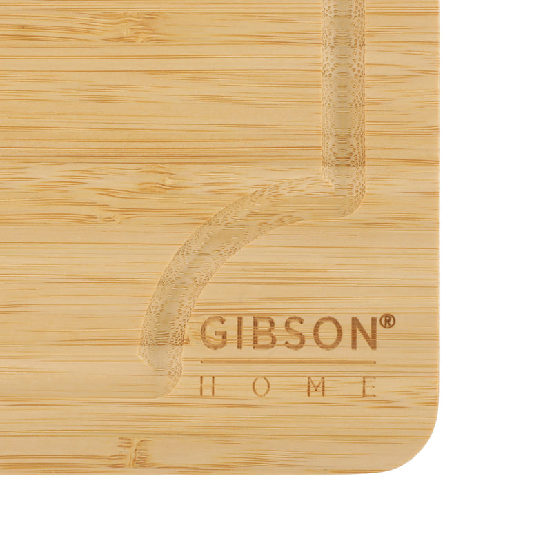 Gibson Home Forestview 18" x 12" Bamboo Cutting Board - Rectangle - Oil Finished - Color Sleeve