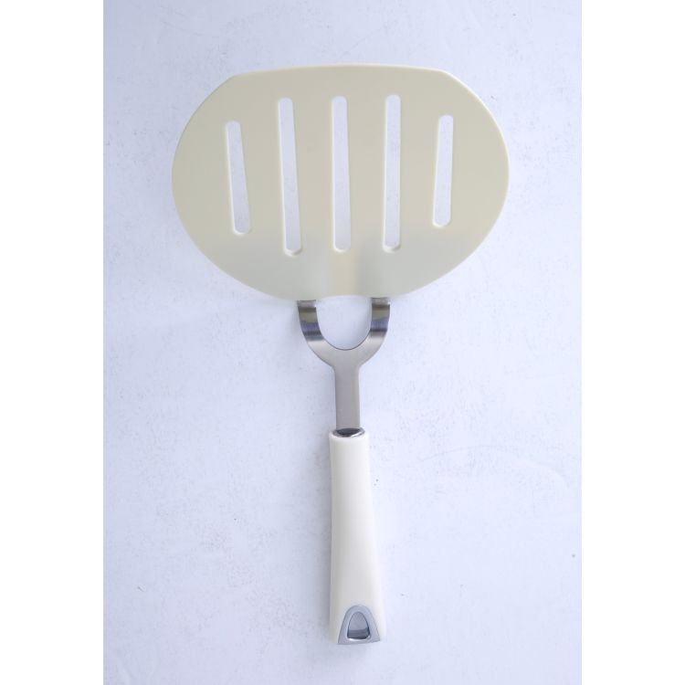 Martha Stewart Everyday Drexler Large Slotted Spatula - Linen - PP Handle - Nylon - O/S w/ Tie Card