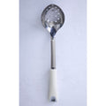 Martha Stewart Everyday Drexler Slotted Spoon - Linen - TPR Handle - Stainless Steel - O/S w/ Tie Card