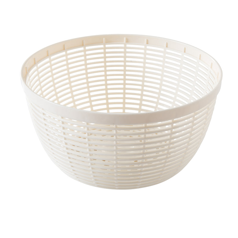 Martha Stewart Gulfwind 6 L / 6.3 qt Salad Spinner - White Color Basket - Blue Round Knob - PS/PP/ABS/TRP - GBX w/ RM