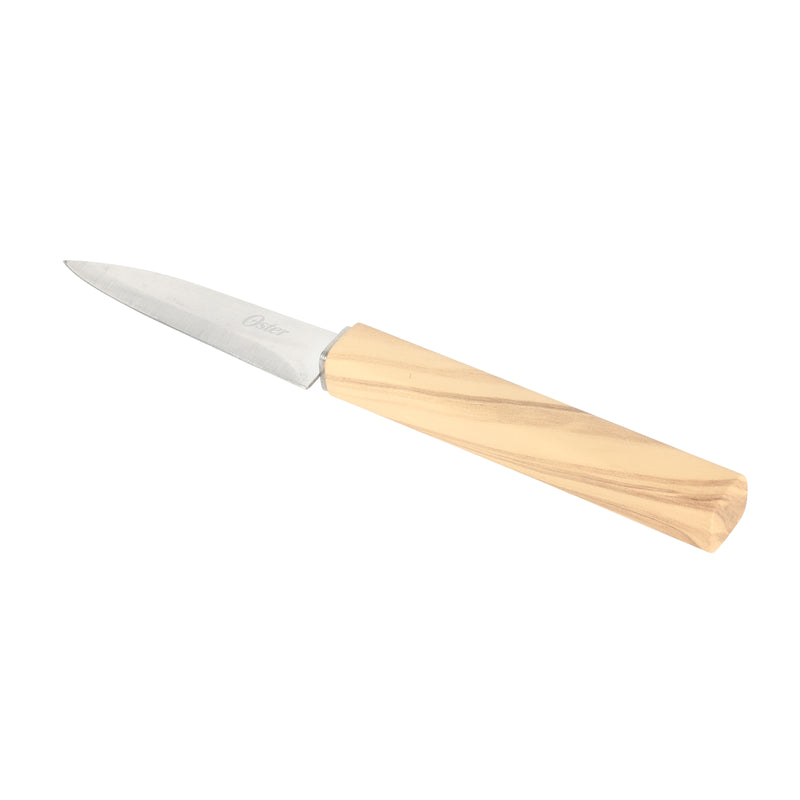 Oster Huntingfield 2pc Stainless Steel Cutlery Set - PP w/ Olive Wood Look - Clampack