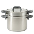 Oster Beauford 5qt Stainless Steel Stock Pot w/ Steamer & Deep Pasta Insert - Soft Touch Handle - Gift Box