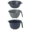 Oster Bluemarine 3pc PP Colander & Bowl Set - Color Sleeve