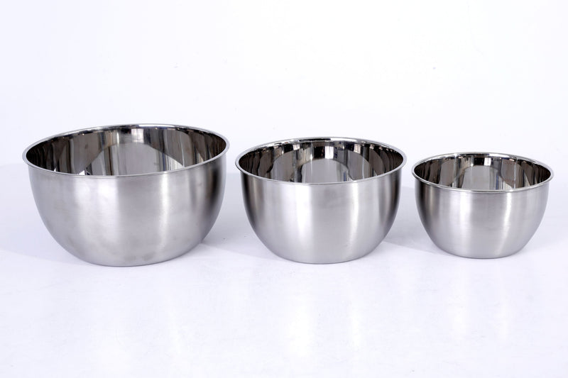Oster Foxgate 3 pc Stainless Steel Mixing Bowls - Polished  Int -  - O/S CS