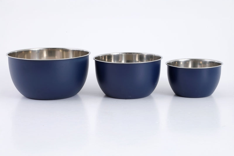 Oster Foxgate 3 pc Stainless Steel Mixing Bowls - Polished  Int -  - O/S CS