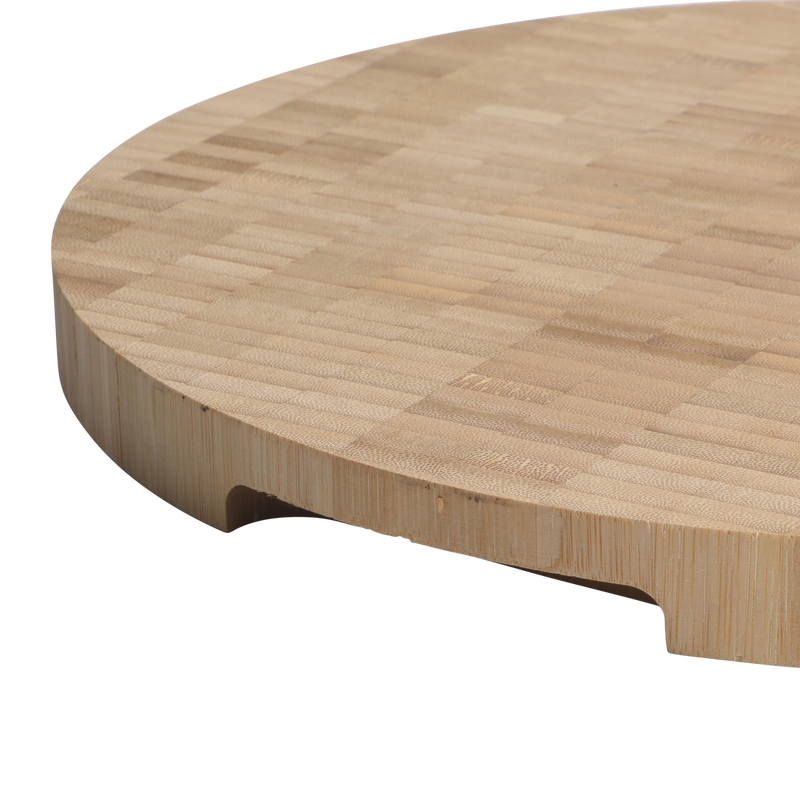 Oster Capeheart 14" Bamboo Cutting Board - Round - Oil Finished - Color Label
