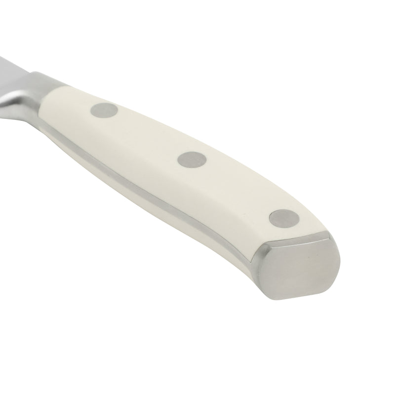 Sur La Table Kitchen Essentials Tasting Kitchen 8" Stainless Steel Bread Knife - Eggshell - German Steel Blade - Color Plastic Handle - Clam Pack w/ Remailer