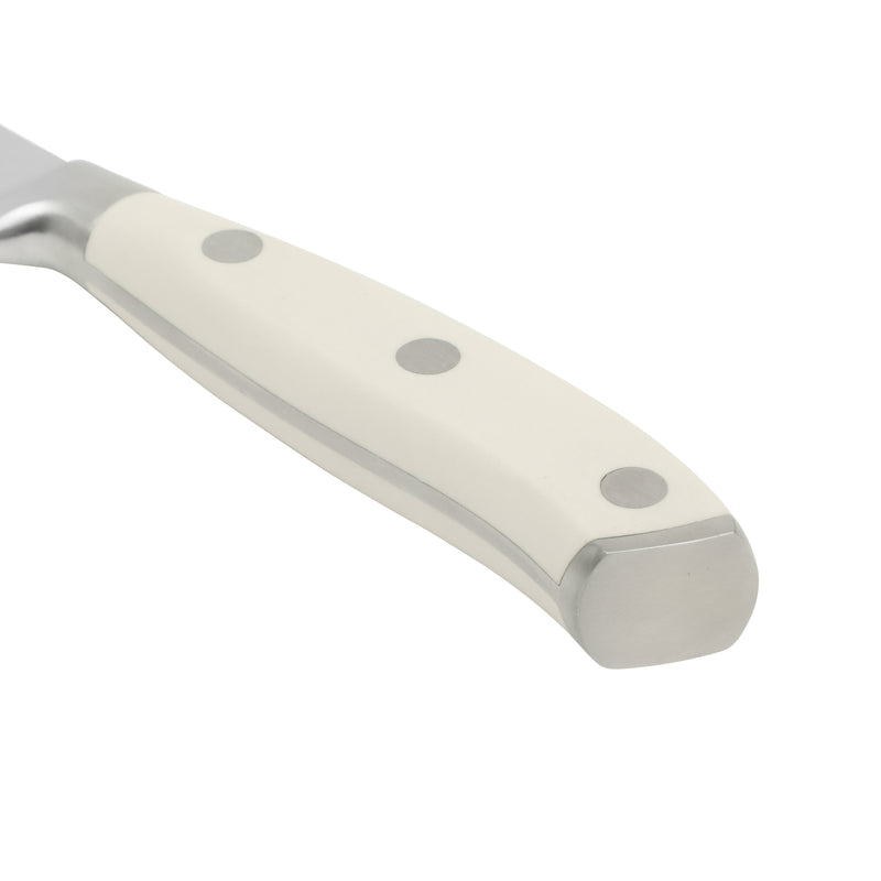 Sur La Table Kitchen Essentials Tasting Kitchen 8" Stainless Steel Slicer Knife - Eggshell - German Steel Blade - Color Plastic Handle - Clam Pack w/ Remailer