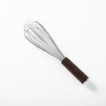 Sur La Table Kitchen Essentials Stainless Steel Whisk - Matte Lacquered Wanut Wood Handle -Tie Card