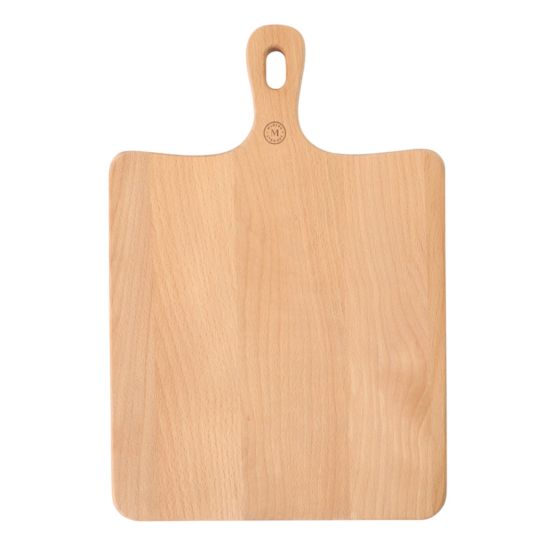 Martha Stewart Blairwood 3 pc Cheese Knife Set w/ Beechwood Cutting Board - ABS Forged Handle w/ Brass Rivet & End Cap - SS/Wood - Clam Pack w/ RM
