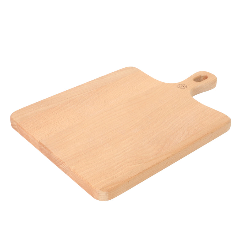 Martha Stewart Blairwood 3 pc Cheese Knife Set w/ Beechwood Cutting Board - ABS Forged Handle w/ Brass Rivet & End Cap - SS/Wood - Clam Pack w/ RM