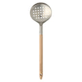 Sur La Table Kitchen Essentials Skimmer - Stainless Steel Head - Beech Wood Handle - Tie Card