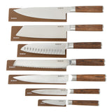 Babish 7 pc German Steel Cutlery Set w/ Sheaths - Gift Box w/ Remailer