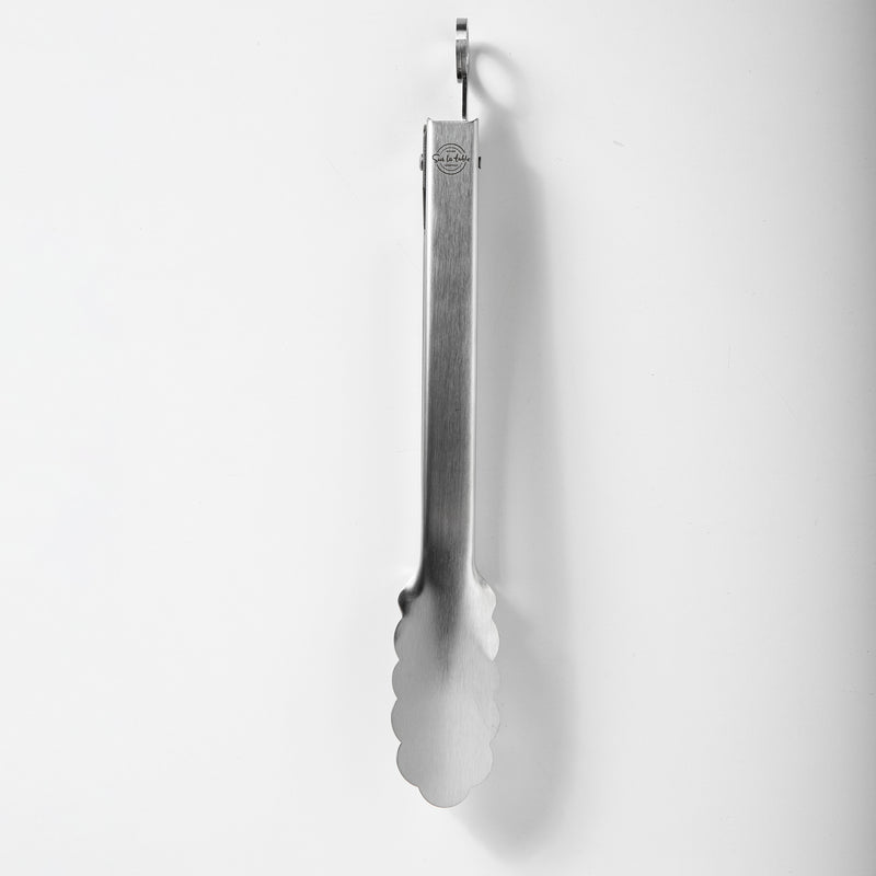 Sur La Table 8.5" Stainless Steel Tongs - Tie Card