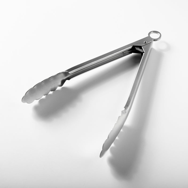 Sur La Table 8.5" Stainless Steel Tongs - Tie Card