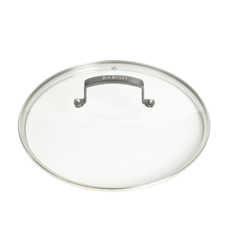 Babish 8qt Triply Stainless Steel Stockpot w/ Glass Lid & Black PVD Handle - Color Sleeve w/ Remailer