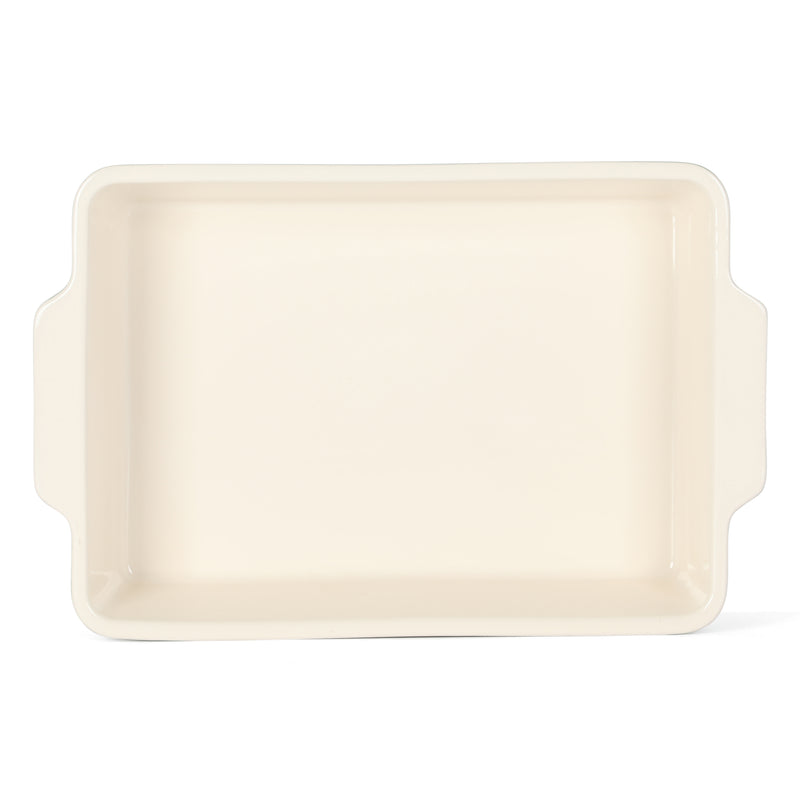 Martha Stewart Everyday Tilden 9" x 13" Baker w/ PP Lid - Two-Tone - Rectangle - Solid Color - Stoneware - Color Sleeve W/ Rm
