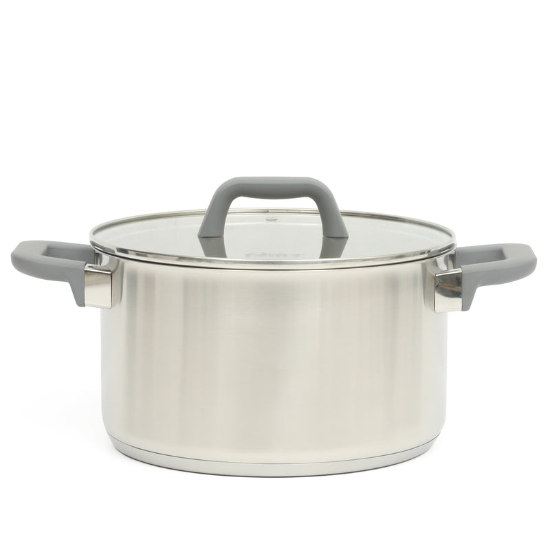 Oster Beauford 9 pc Stainless Steel Cookware Set - Soft Touch Handle - Gift Box